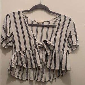 PacSun Striped Tie Top